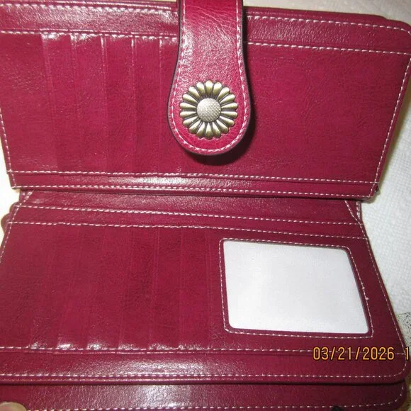 Sendefn Wallet, Red - Picture 3 of 4